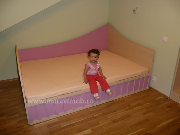 Pat roz pentru fetite